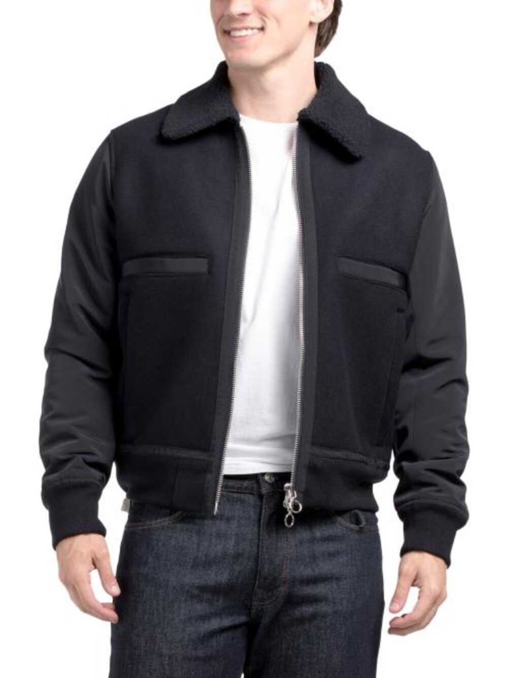 ARMANI EXCHANGE Wool Blend Bomber Jacket
